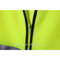 Top Venda de Segurança Reflective Vest com Zíper de Alta Visibilidade Jaqueta de Segurança 3 M Oi Vis Colete Workwear